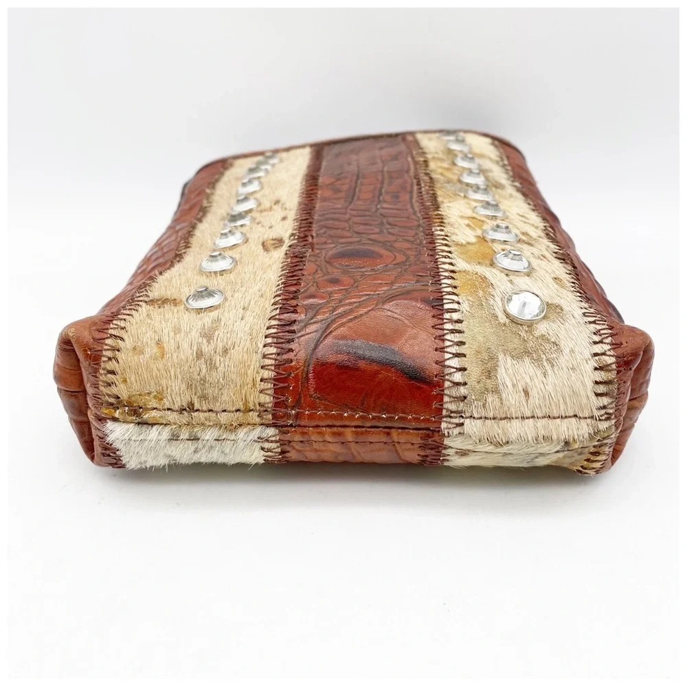 Raviani Leather Croc Embossed‎ Crossbody
